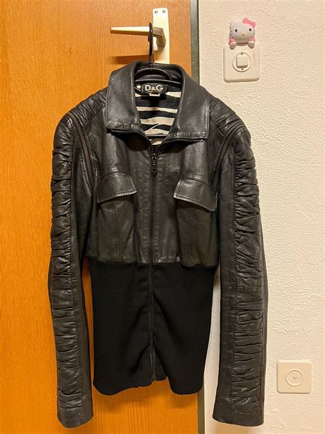 dolce gabbana leather jacket ebay|d&g leather jacket.